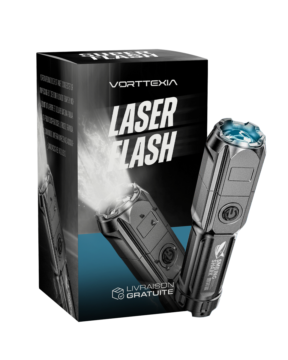 Laser Flash - Super lampe torche avec 10 000 lumens